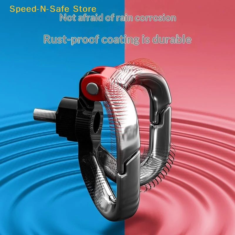 Universal Motorcycle Helmet Hook Holder Dual Alloy Construction Strong Hanger for Safe Storage in Garage or Travel