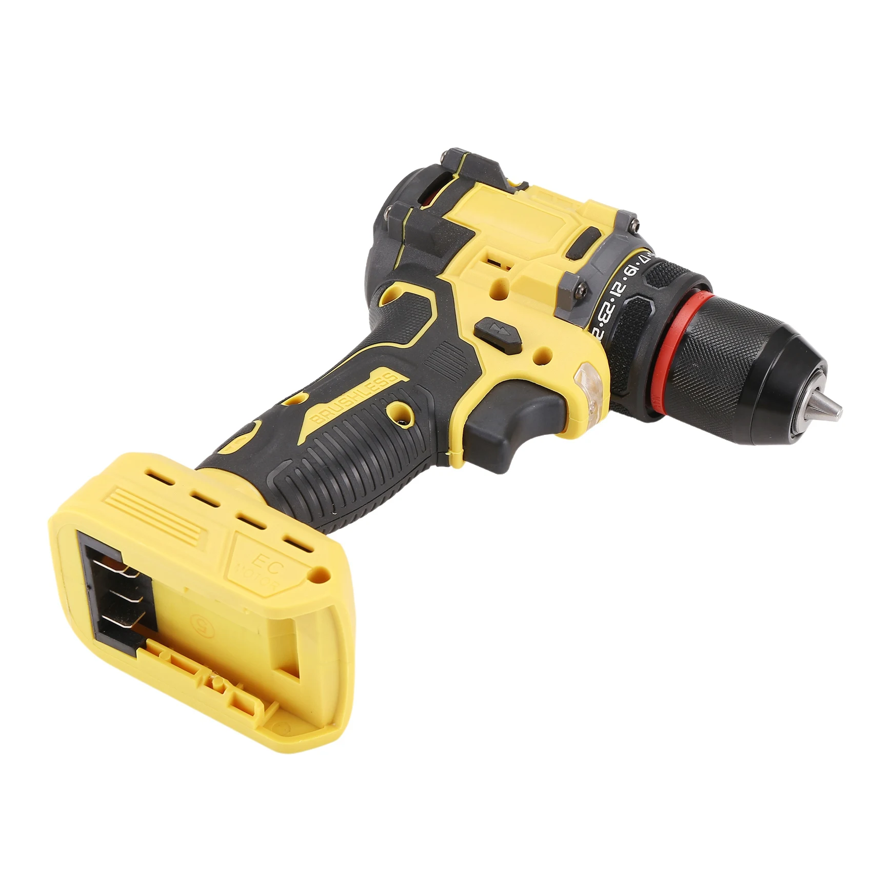 Electric Drill 3/8Inch 90Nm Cordless Electric Drill Brushless Hand Screwdriver For 18V 21V Battery Power Tools-AT64