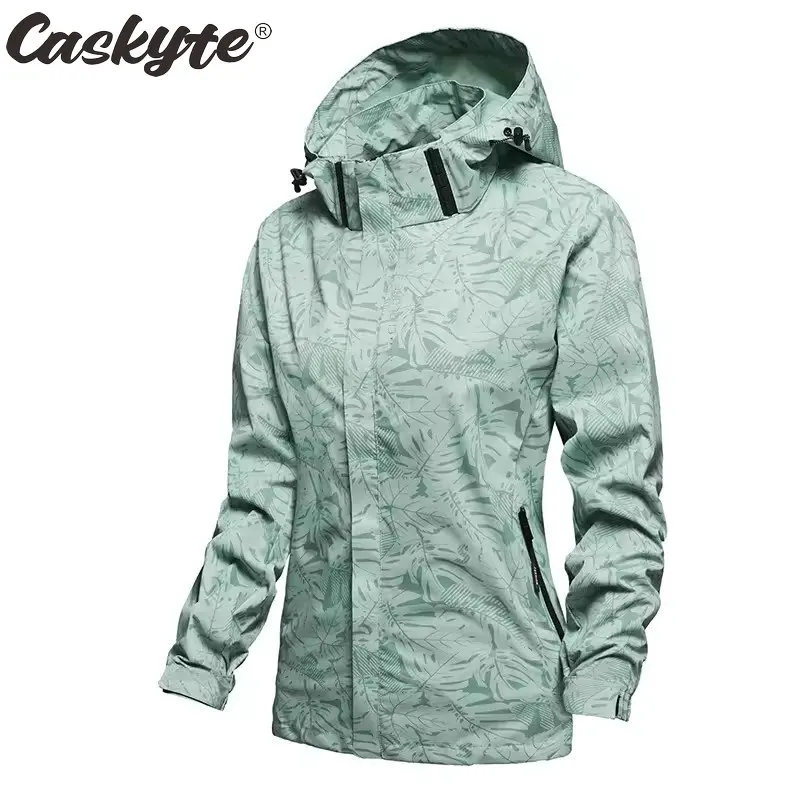 

2025 Mountain Hiking Windbreaker CASKYTE Autumn Bike Clothes Cycling Jacket Women's Waterproof Outerwear Rompevientos Mtb Coat