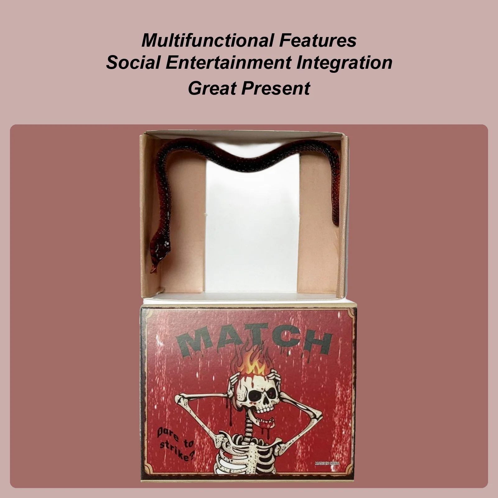 

Prank Kit Realistic Snake Funny Party Decorations Trick Prank Items For Christmas Birthday April Fools Offices Party Scare Home