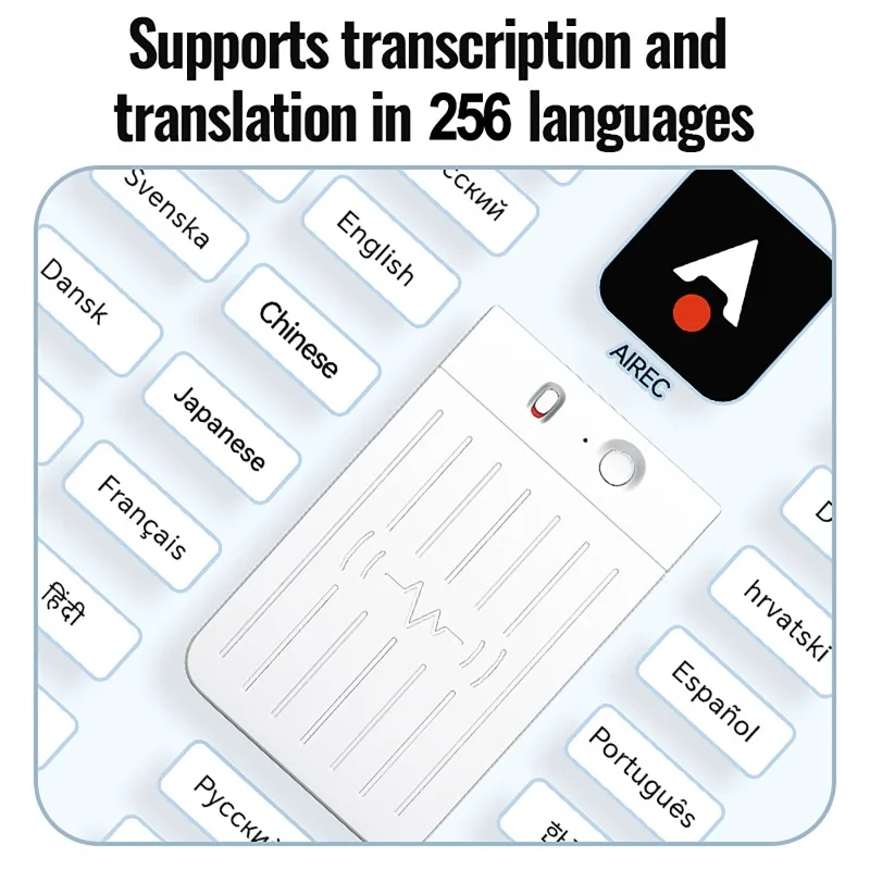 

AI Voice Recorder APP Control AI Notetaking Device Transcribe & Summarization 16GB ChatGPT Voice To Text Recorder Sound Recorder