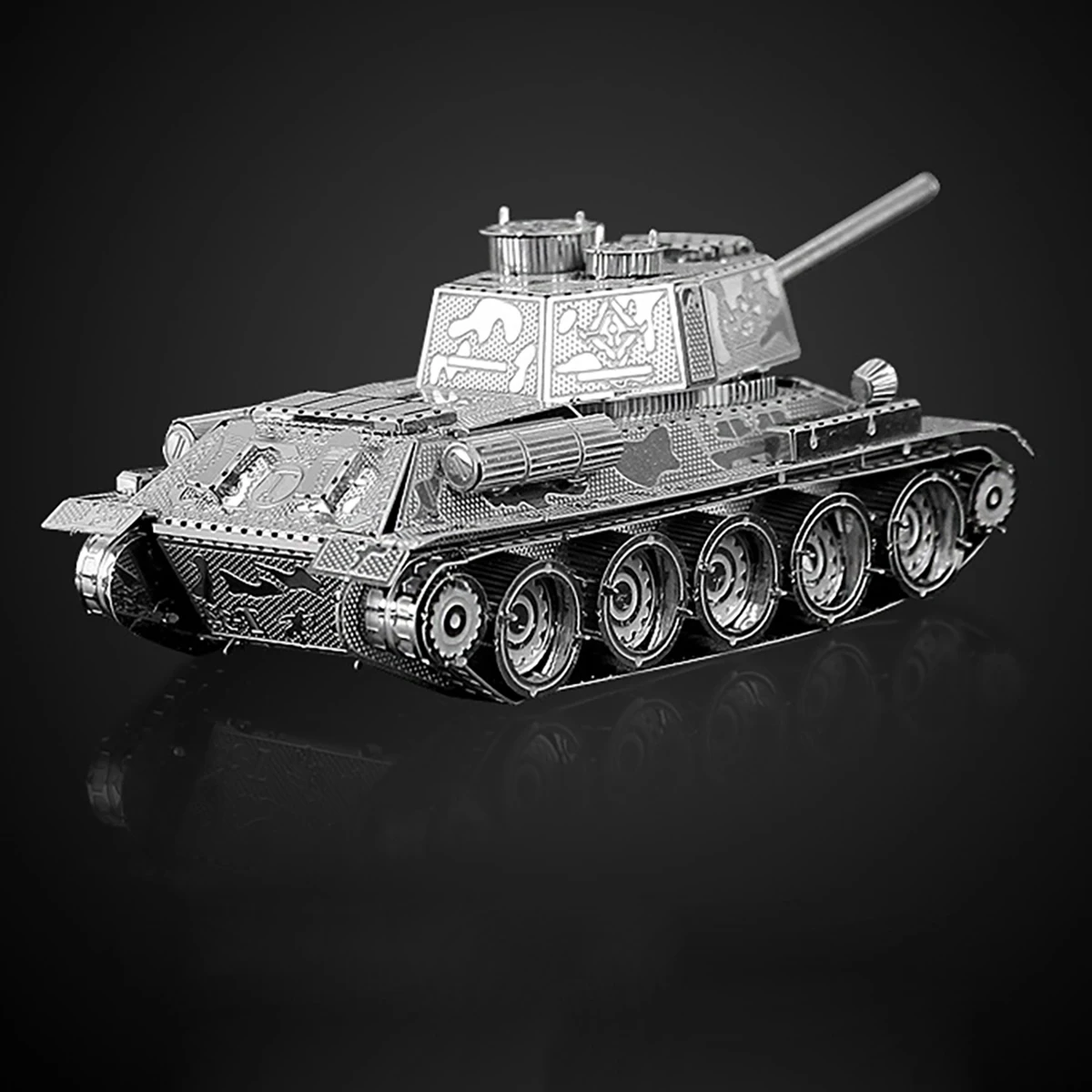 T34 TANK 3D Metalowe puzzle dla dorosłych Dzieci DIY Mecha Zestawy modeli Bloki Myśliwiec Zestaw modelarski Łamigłówka Fidget Toys