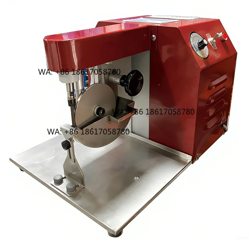 Semi-Automatic PLC Core 220V Leather Oil Edge Machine Small Oil Mending and Coloring for Belt Edge Handheld Ink Dyeing
