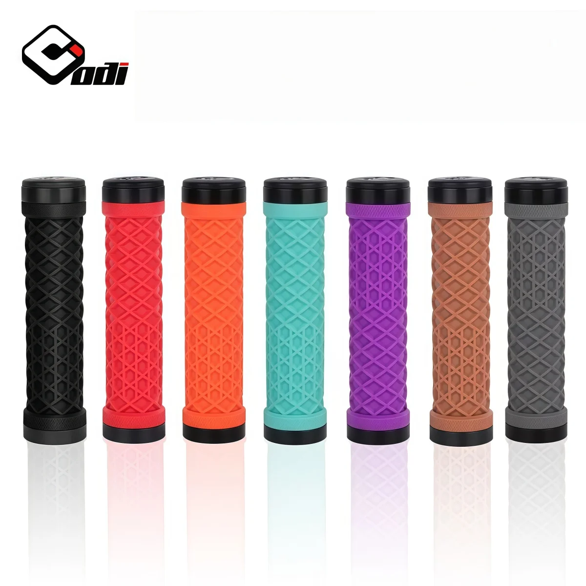 Puños de bicicleta ODI VANS Lock-On – Puños de silicona antideslizantes con doble bloqueo para MTB / BMX / bicicleta plegable – Compatibles con manillares de 22,2 mm (7/8 pulgadas)
