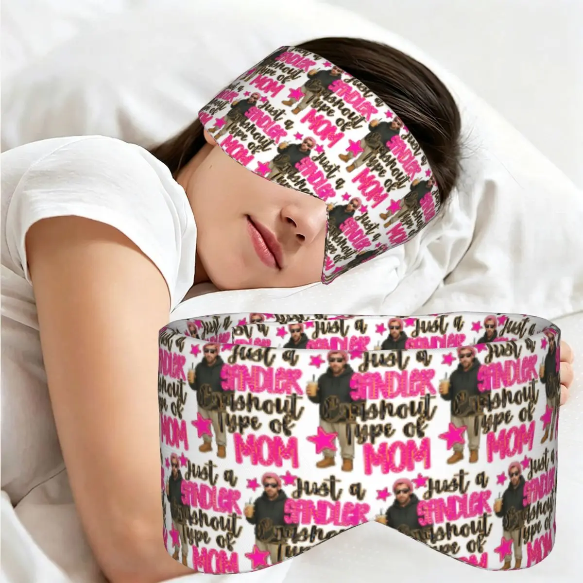 Adam Sandler Mom Meme Retro sleep eye mask Light Blocking Portable Eye Cover for Girls Boys Office Nap Party Eyeshade eyepatch