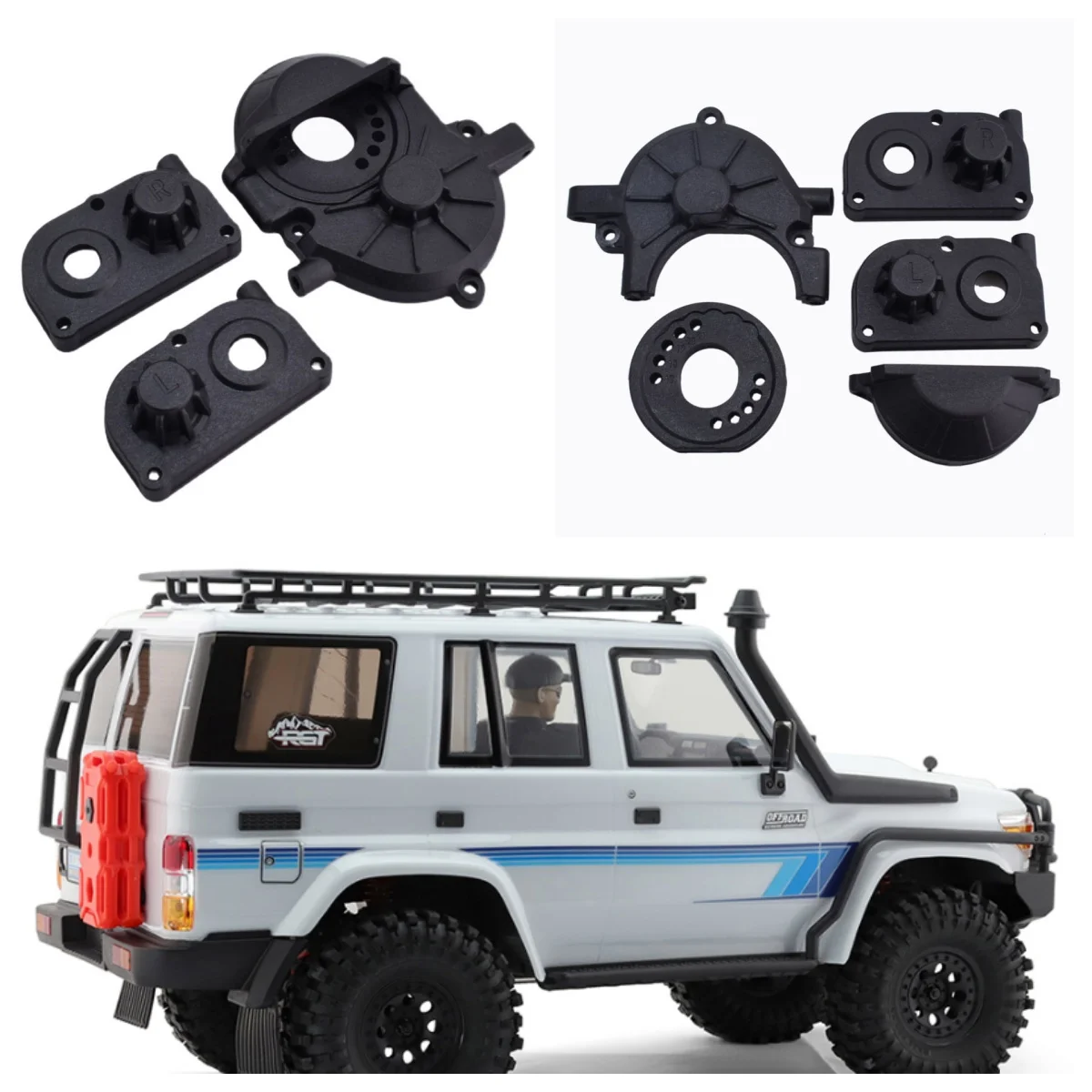 

RGT EX86190 EX86150 RESCUER 1/10 Реалистичный гусеничный 4WD R/C Внедорожник LC76 Модель автомобиля R86560 Крепление двигателя/коробка передач