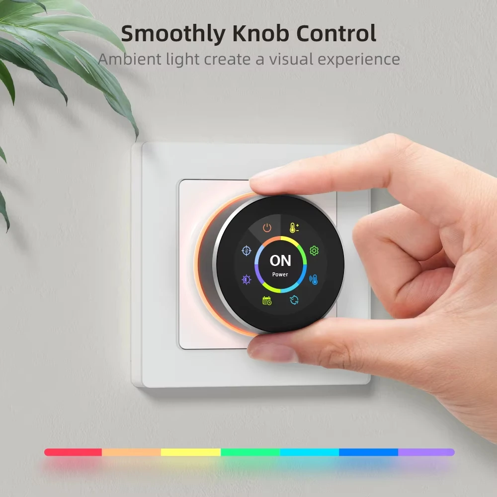 WiFi Smart Knob Thermostat，Electric Floor Heating Water/Gas Boiler Temperature Controller Support Tuya Google Home,Alexa - view 4
