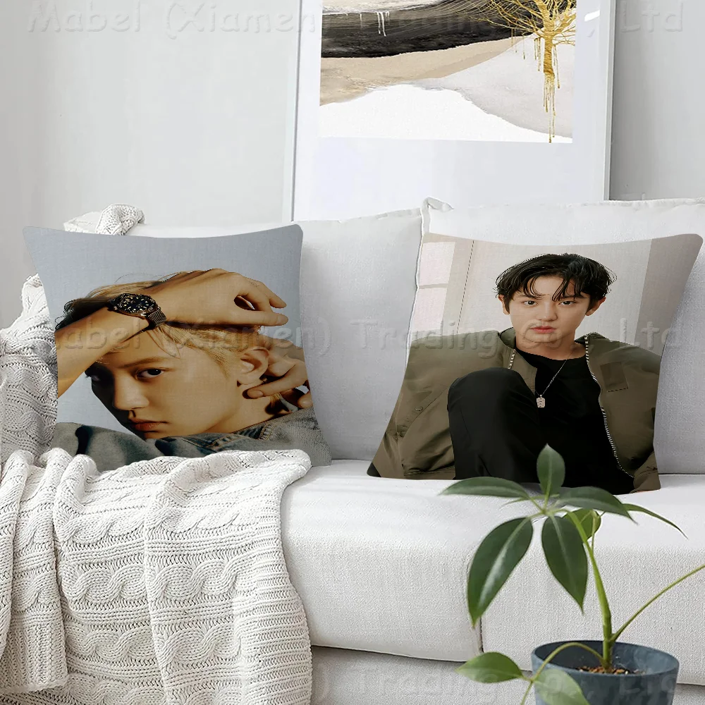 EXO P-Park Chanyeol  Maple Design Cushion Cover Happy Autumn Harvest decor Holiday Decorati Pillow Cover