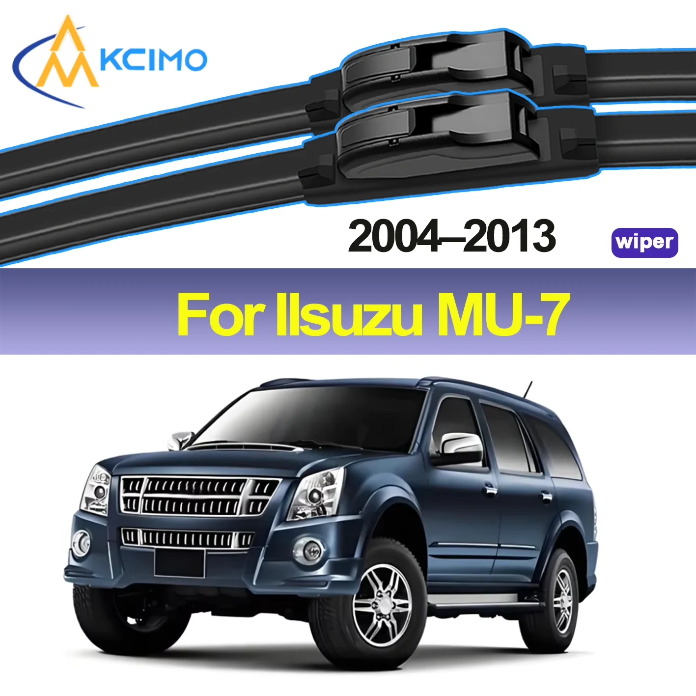 

2pcs Quality Windscreen Silent Black Car Rain Brush Suitable for Isuzu MU-7 510 2004-2013 Isuzu Alterra (Philippines) Front Wind