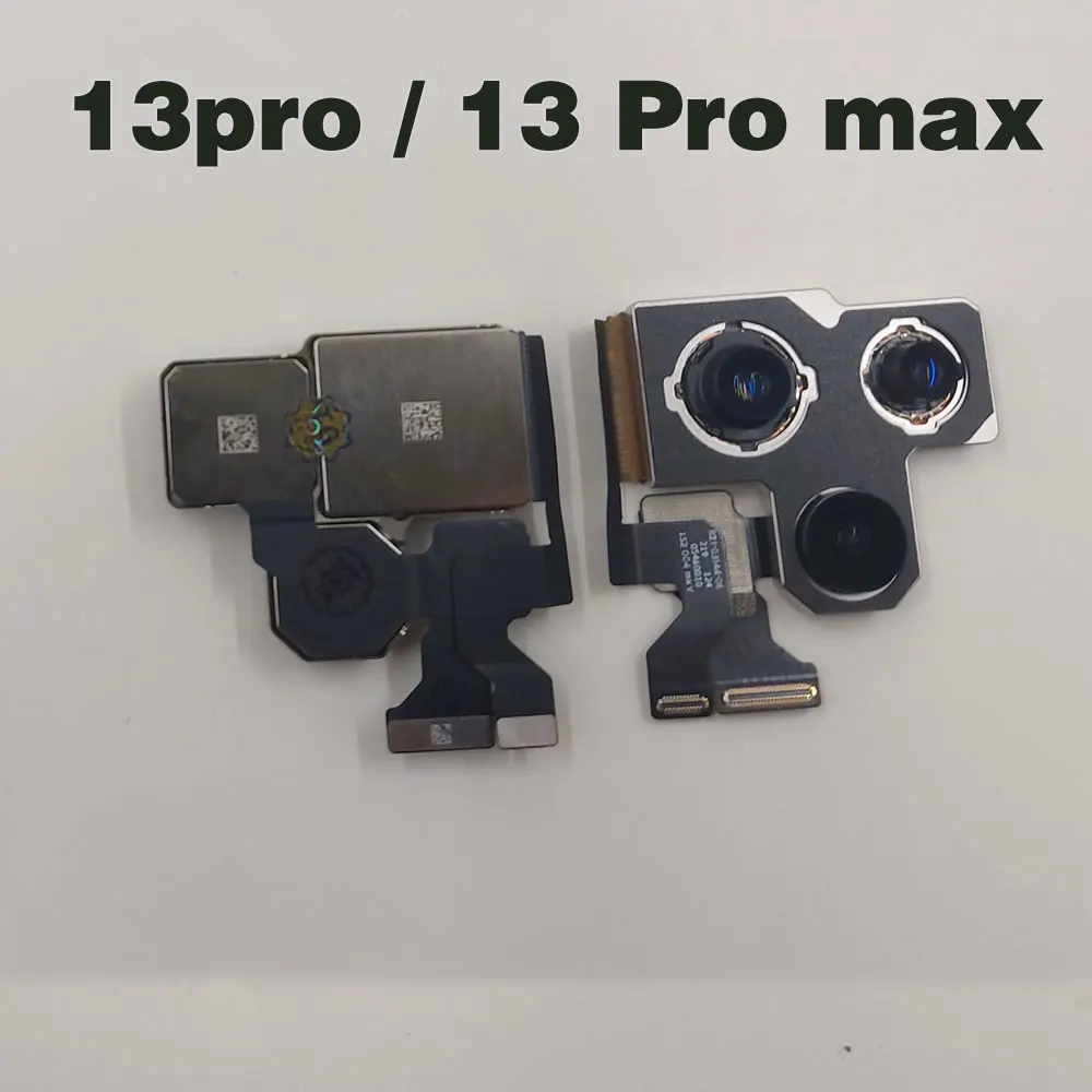 100% Original Rear Camera for IPhone 13 12 Mini 13 Pro Max Back Camera 12 Pro Max Big Camera Main Lens Flex Cable Replacement