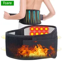 Tcare M - 4XL Adjustable Tourmaline Self Heating Magnetic Therapy Back Waist Support Belt Lumbar Brace Massage Band Health Care