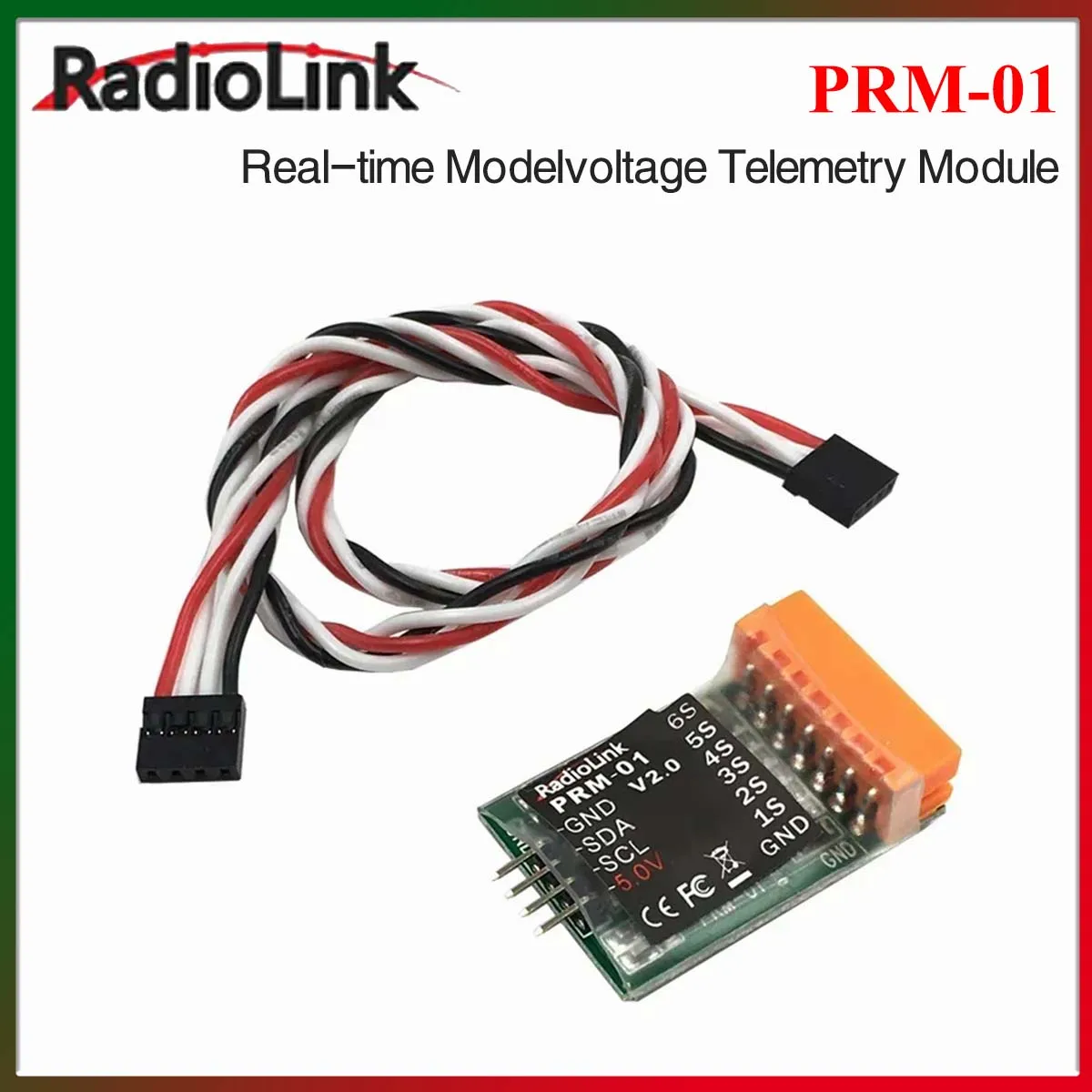 

Radiolink PRM-01 Модуль телеметрии напряжения аккумулятора самолета 1S ~ 6S для приемника R12DS R9DS AT10II/AT10/AT9S Pro/AT9S/AT9 Запчасти