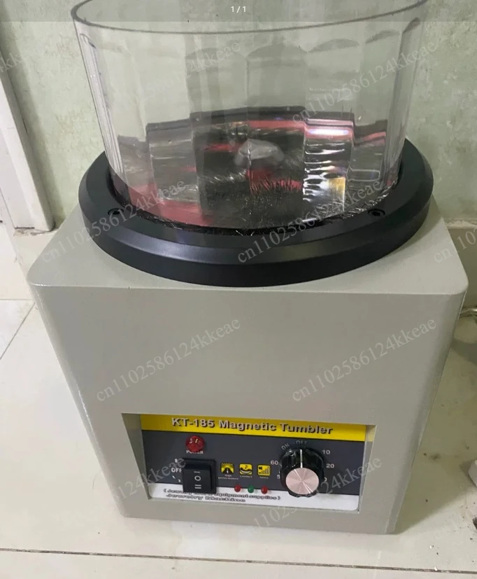 Portable Mini KT90 Magnetic Polisher Jewelry Making Matte Effect Polishing Deburring Rust Clean Machine