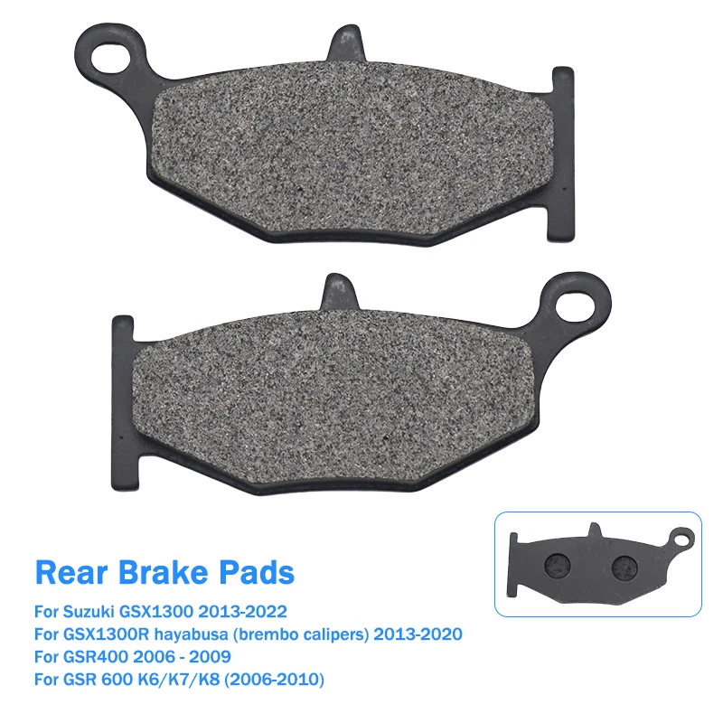 

For Suzuki GSX1300 GSX1300R Hayabusa GSR400 GSR600 K6 K7 K8 Motorcycle Rear Brake Pads High Performance Friction Accessories