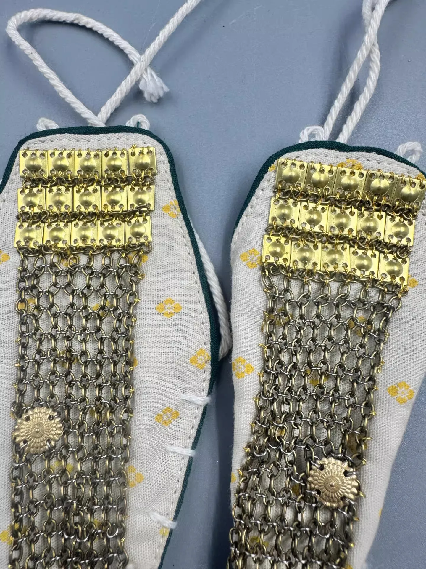 Snail 1/6 Soldier Cage Hand Arm Armor Pure Copper Handmade Weaving Fit 12