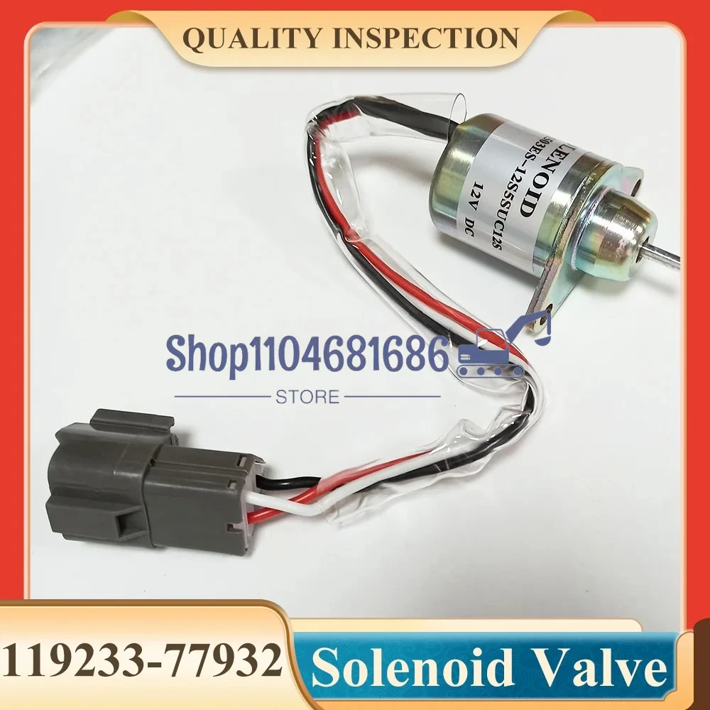 1503ES-12S5SUC12S Solenoide di arresto carburante 12V 119233-77932 Elettrovalvola di arresto motore