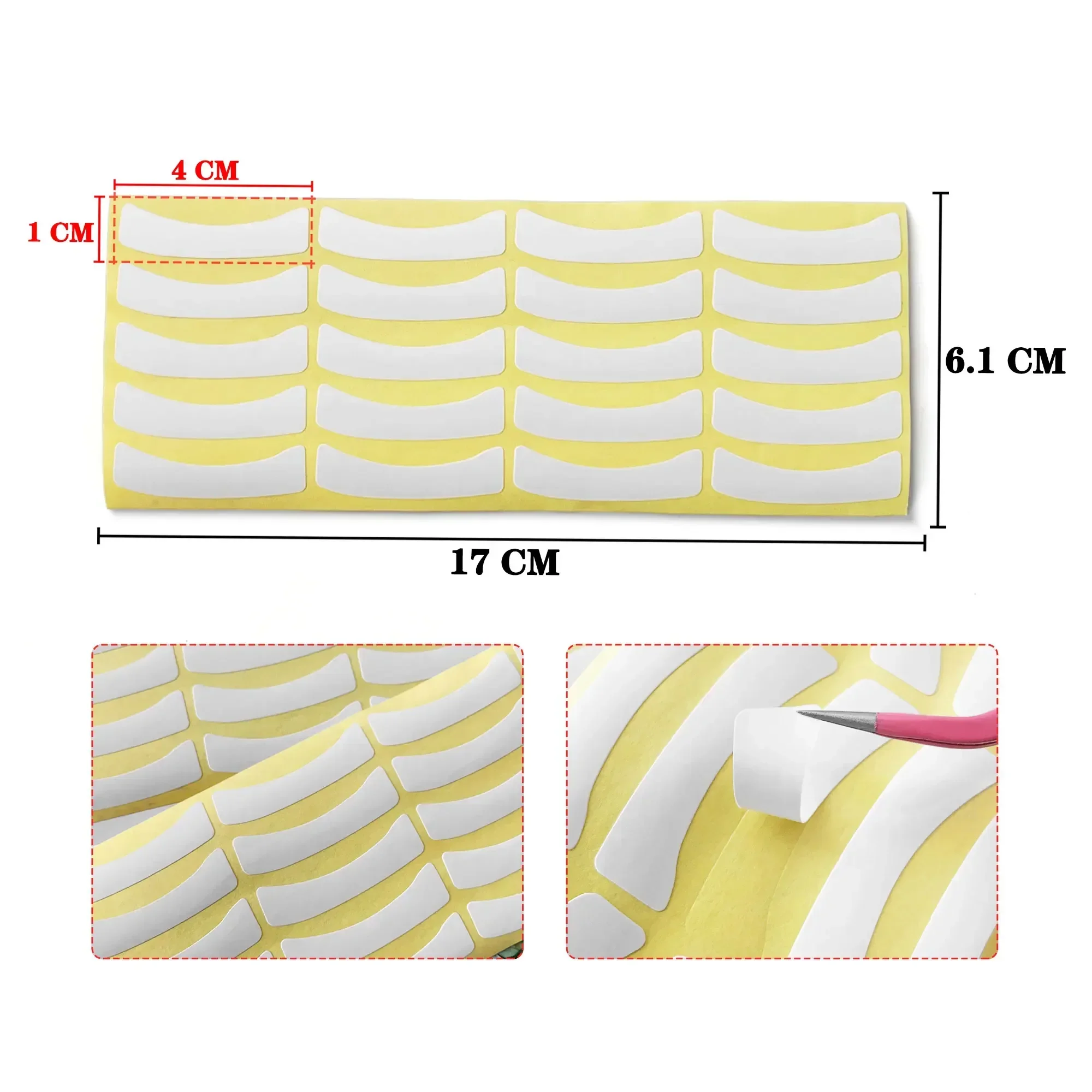 500 paires de patchs en papier pour extensions de cils, greffage de cils sous les yeux, autocollants pour pointes, cils naturels, ruban adhésif en papier de maquillage