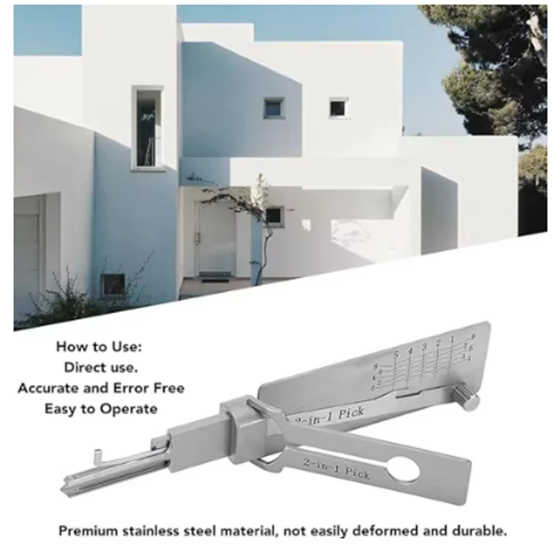 SS001 Key Decoder Hook Tool Pickup Hand Tool Stainless Steel Precision Tool O-ring Pickup Kit Maintenance Repair Kit ﻿