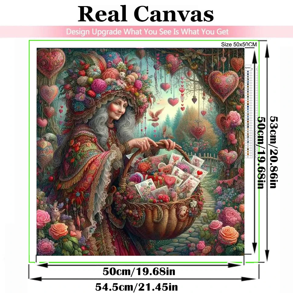 Card Basket Diamond Painting New Collection Happy Grandma Flowers Garden Landscape Full Diamond Mosaic Embroidery Cross Stitch