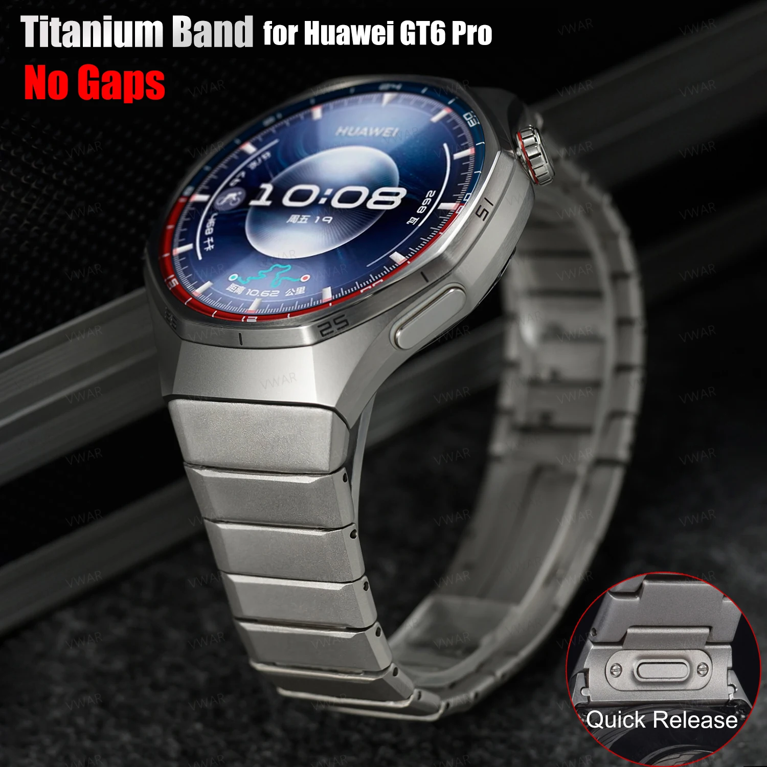 Original Keine Lücken Titan Strap Für Huawei Uhr GT6 Pro Metall Quick Release Demontage Metall Armband für Huawei Uhr GT6Pro