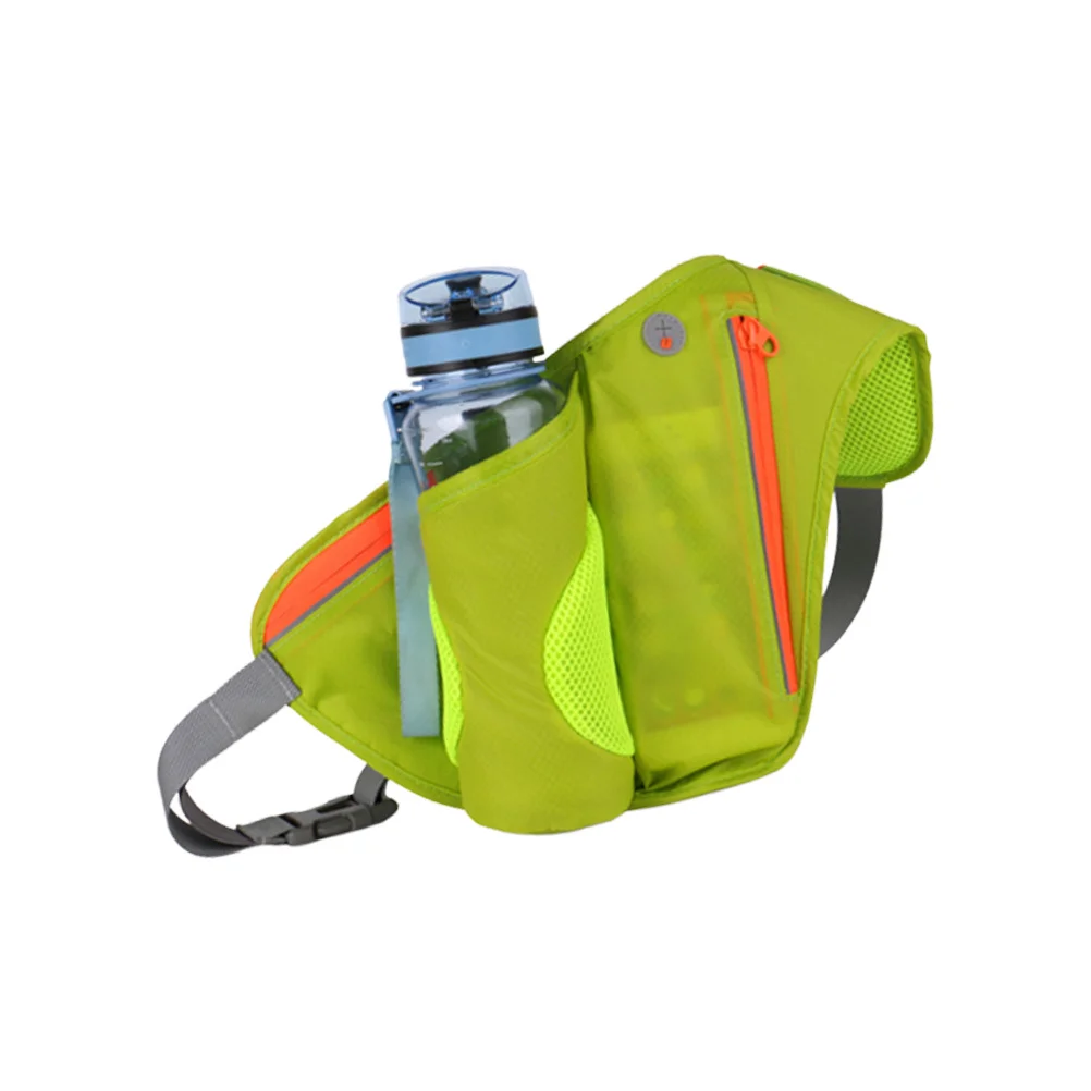 1pc Running Phone Waist Bag Nylon Lightweight Portable For Outdoor Sports Travel Hiking Riding Walking Earphone Hole Zipper
