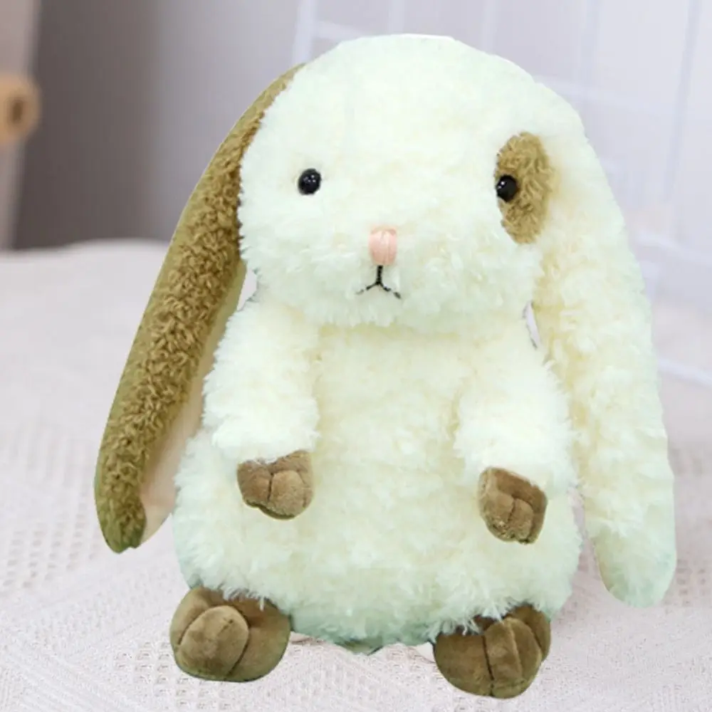 

Anime Keychain PP Cotton Long Ears Rabbit Stuffed Soft Fluffy Rabbit Comfortable Ins Sitting Bunny Gifts