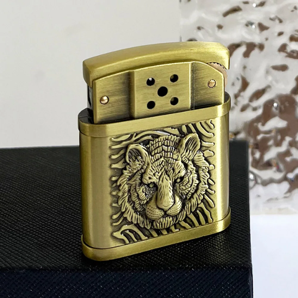 Unique Metal Constantine Gasoline Cigarette Lighter Retro Petrol Trenches Kerosene Lighter Hell Detective Armor Oil Fire Gadgets