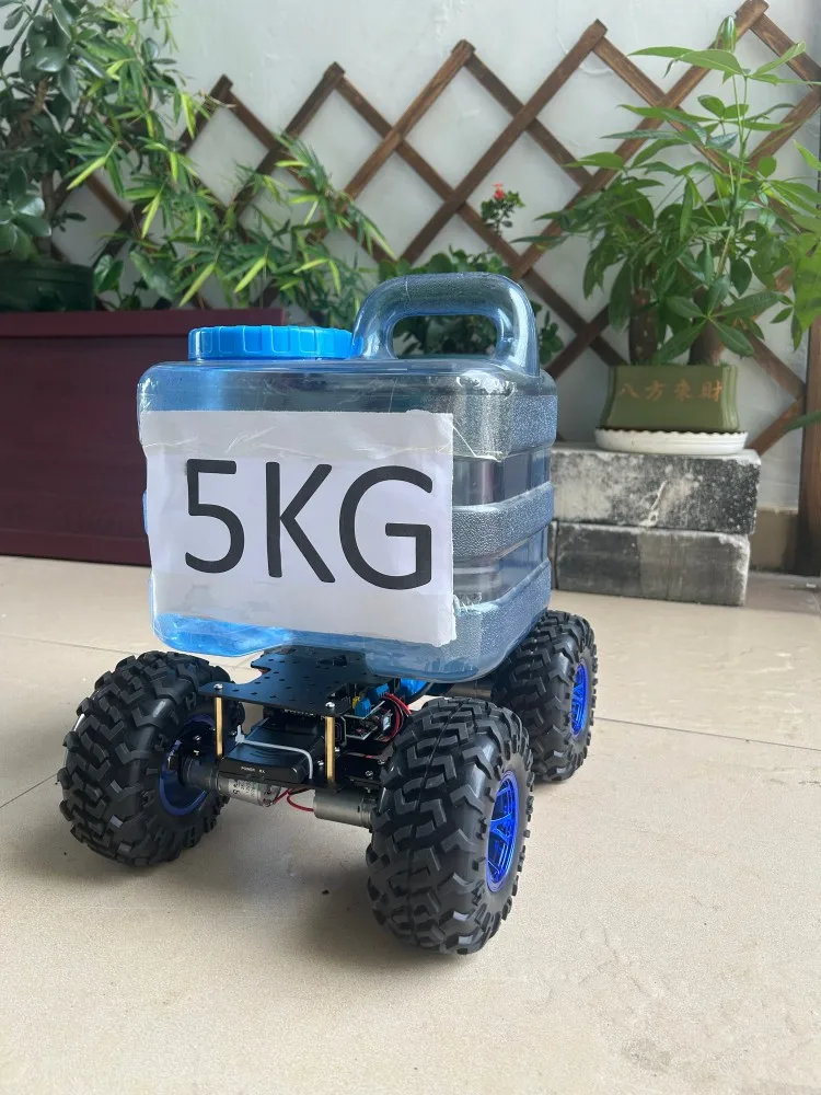 Big Chassis 130mm Wheel RC Tank 4WD Robot Car 12V Motor Off Road Car Chassis for Arduino Robot DIY Kit Programmable Robotic Car