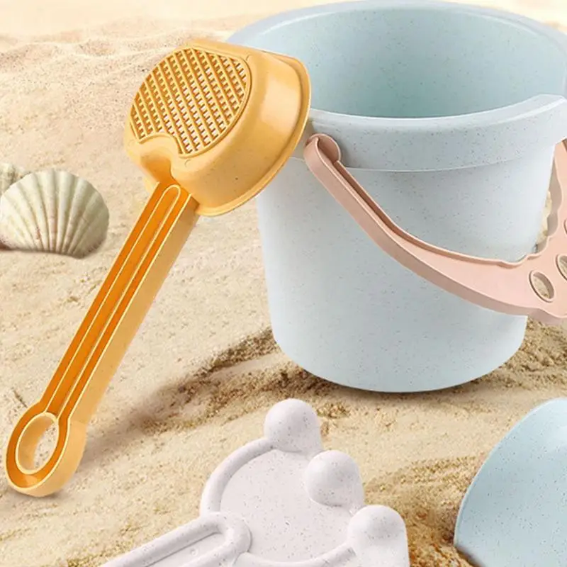 9Pcs Summer Baby Beach Toys With Bucket Spade Shovel Rake Watering Can For Children Beach Play Sand Water Play Tools Set