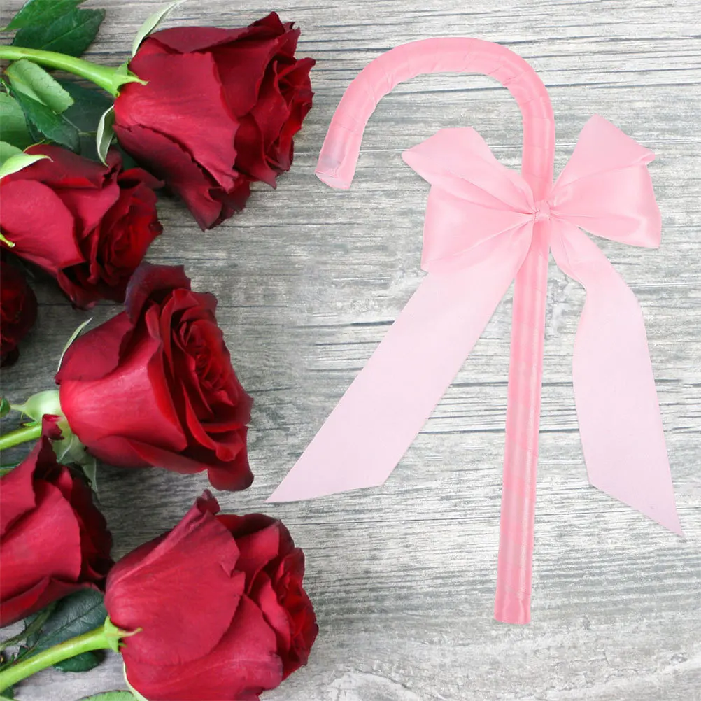 2Pcs Bow Cane Exquisite Valentine Masquerade Party Accessory Elegant Costume Prop Durable Versatile Roleplaying Jazz Dance