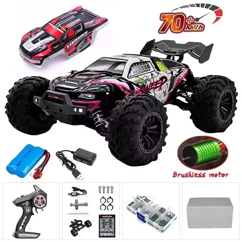 Christmas Gift 1:16 70Km/h or 50Km/h Four-wheel Drive RC Car Remote Control Car High Speed Drift Racing Car Adult Children Toys