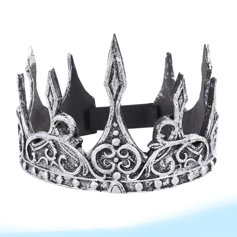 

Crown Headband Gothic Royal Tiara Vintage King Men's Costumes Golden Decoration for Party Top Hat