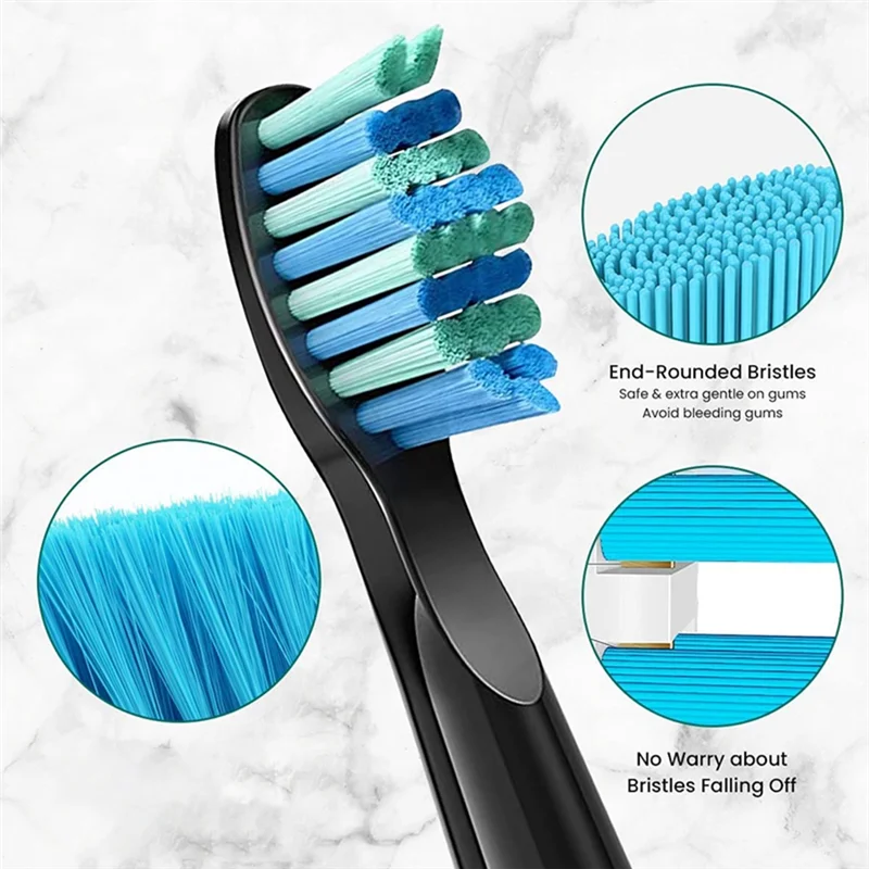 ABNL 10PCS Electric Toothbrush Heads Replacement Head For Fairywill FW-507/508/551/917/959, FW-D1/FW-D3/FW-D7/FW-D8