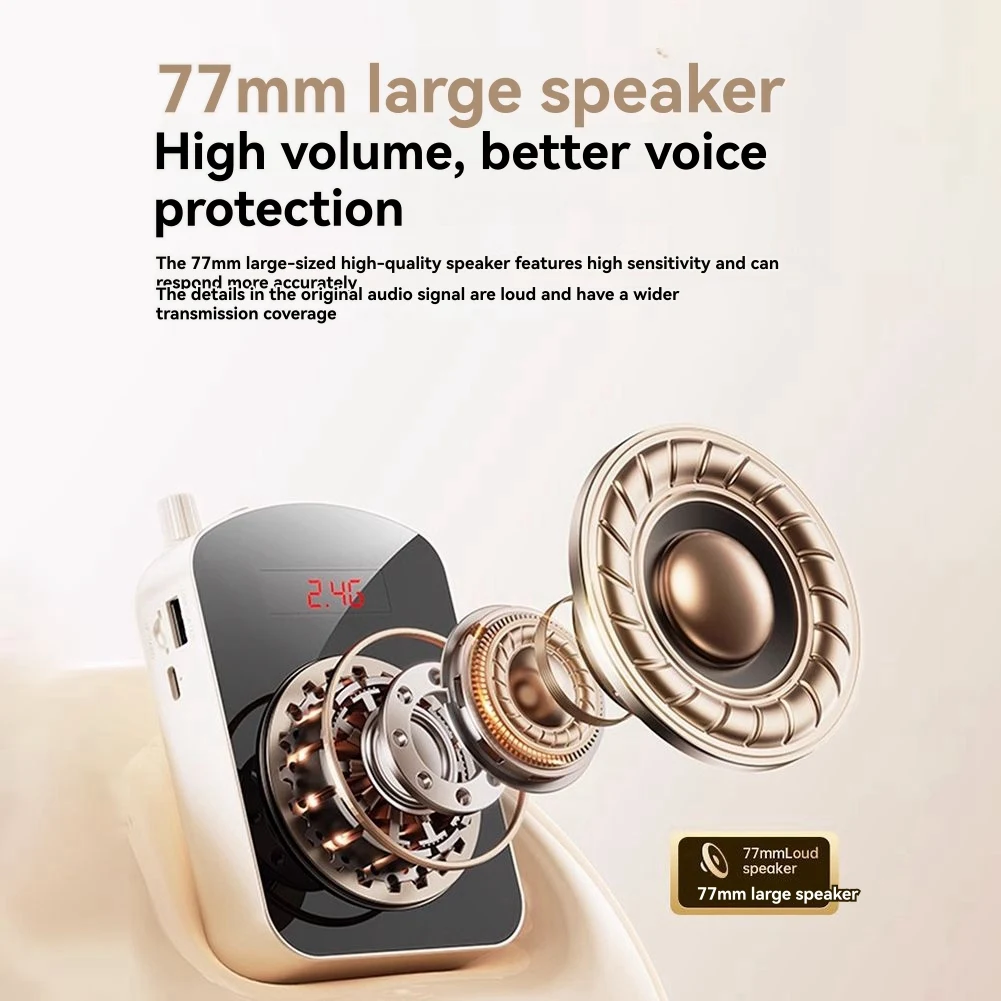 

【Hot Selling Items】Bluetooth Voice Amplifier Wireless Lavalier Lapel Microphone For Classroom/Yoga/Conference Portable Voice Amp