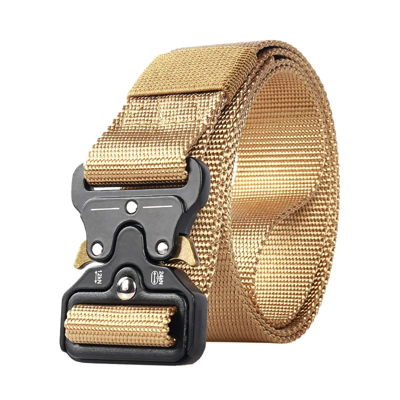 Quickly unfastening the buckle nylon waist belt, the functional 3.8cm wide men's multi-functional outdoor belt