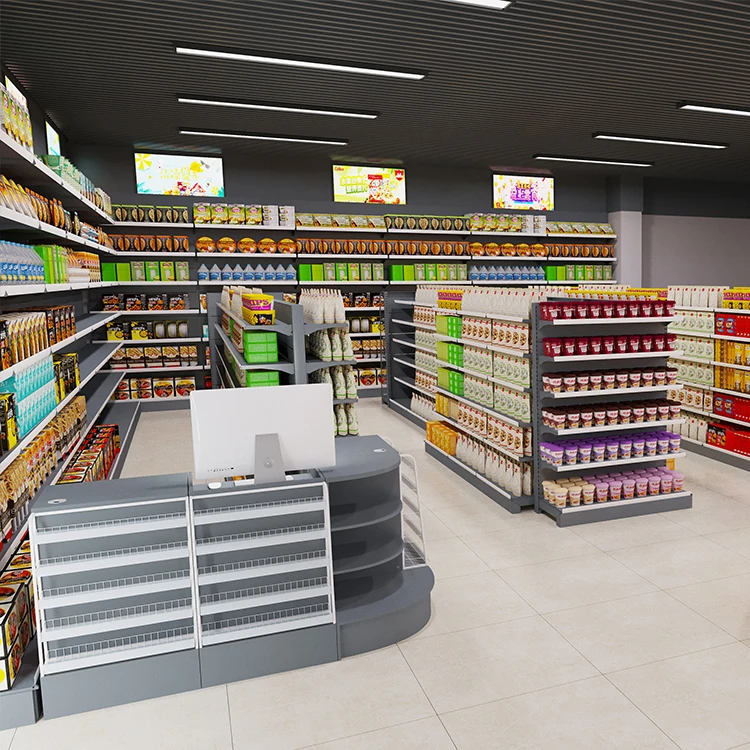 High Grade Lower Price 6-shelf Light Duty Metal Rivet Shelving Standard Supermarket Shelves Customization