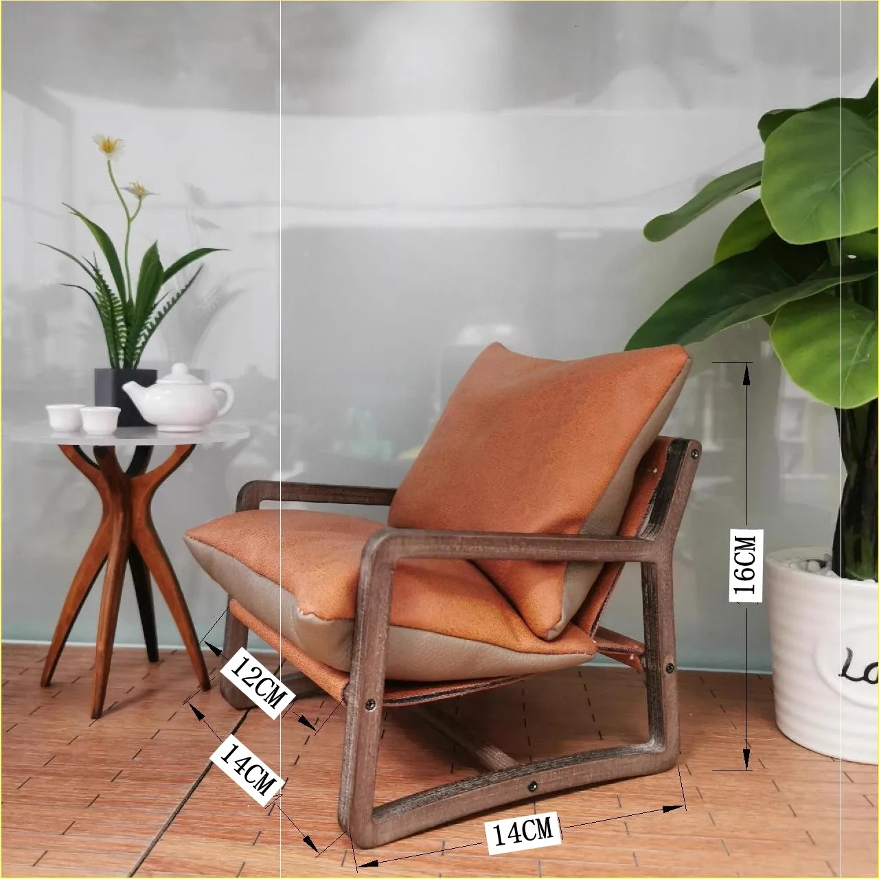 1/6 Miniature Furniture Retro Leisure Chair Model Dollhouse Accessories Bjd Blyth Soldier Lol dolls Sofa Scene Photo Props Decor