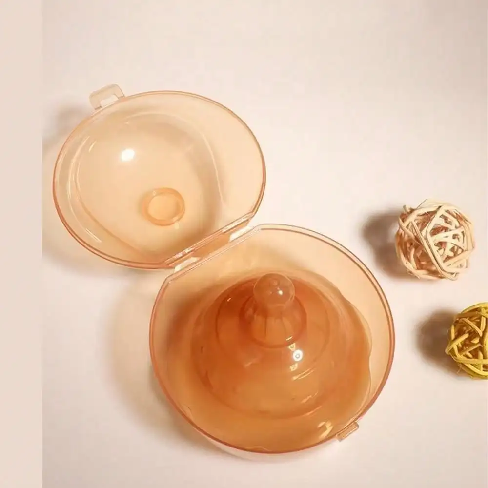 Silicone Nipple Shields with Box, Breastfeeding Nipple Protectors, Soft Nipple Covers,Comfortable Nursing Helper for New Moms