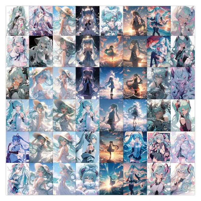 Various Cartoon Cute Kawaii Hatsune Miku Hand Account Waterproof Sticker