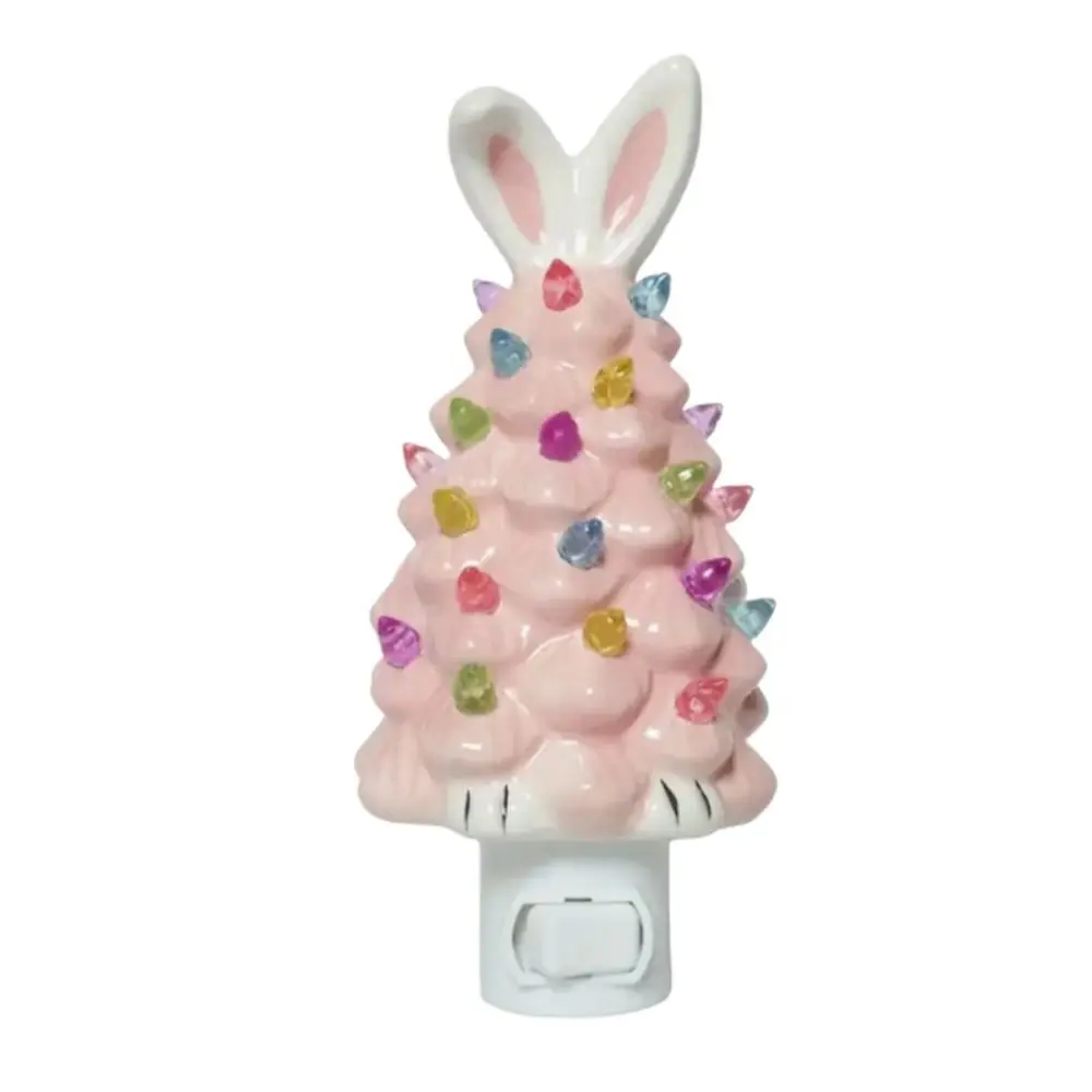 Happy Easter Bunny Decorative Night Light Rabbit Tree Cartoon Rabbit Animal Night Lights Decorative Plug Into Wall