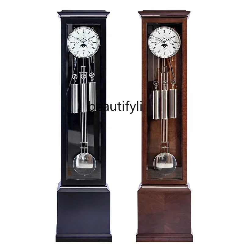 

Mechanical Floor Clock Living Room European Creative Simple Large Clock New Chinese Vertical Pendulum Clock