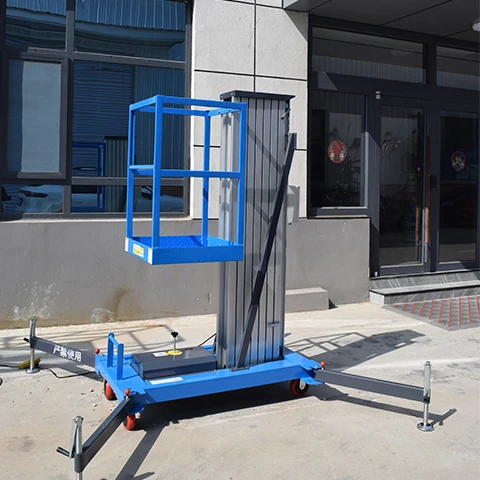 

Single Column Single Mast Hydraulic Aluminum Alloy Lifting Platform Mobile Small Lift