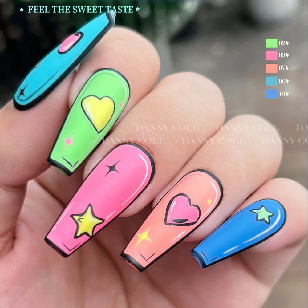 Summer Candy Color Gel Nails Polish Set Venalisa 12PCS Semi Permanent Varnish Gel UV LED Fluorescent Nail Art Salon Wholesale