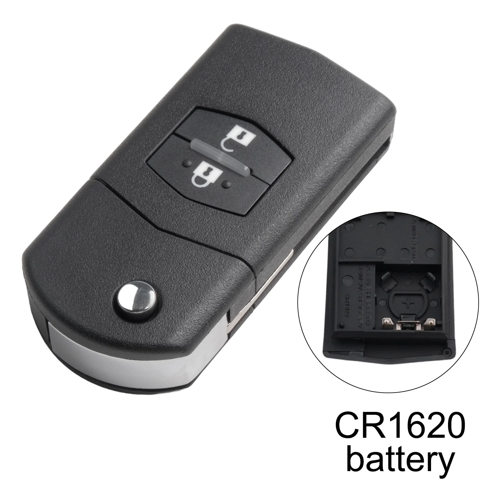 

For Mazda 2 M2(2008 - 2015) Car Key Shell 2 Keys Accessories High Quality Internals Parts Remote Replacement 1pcs