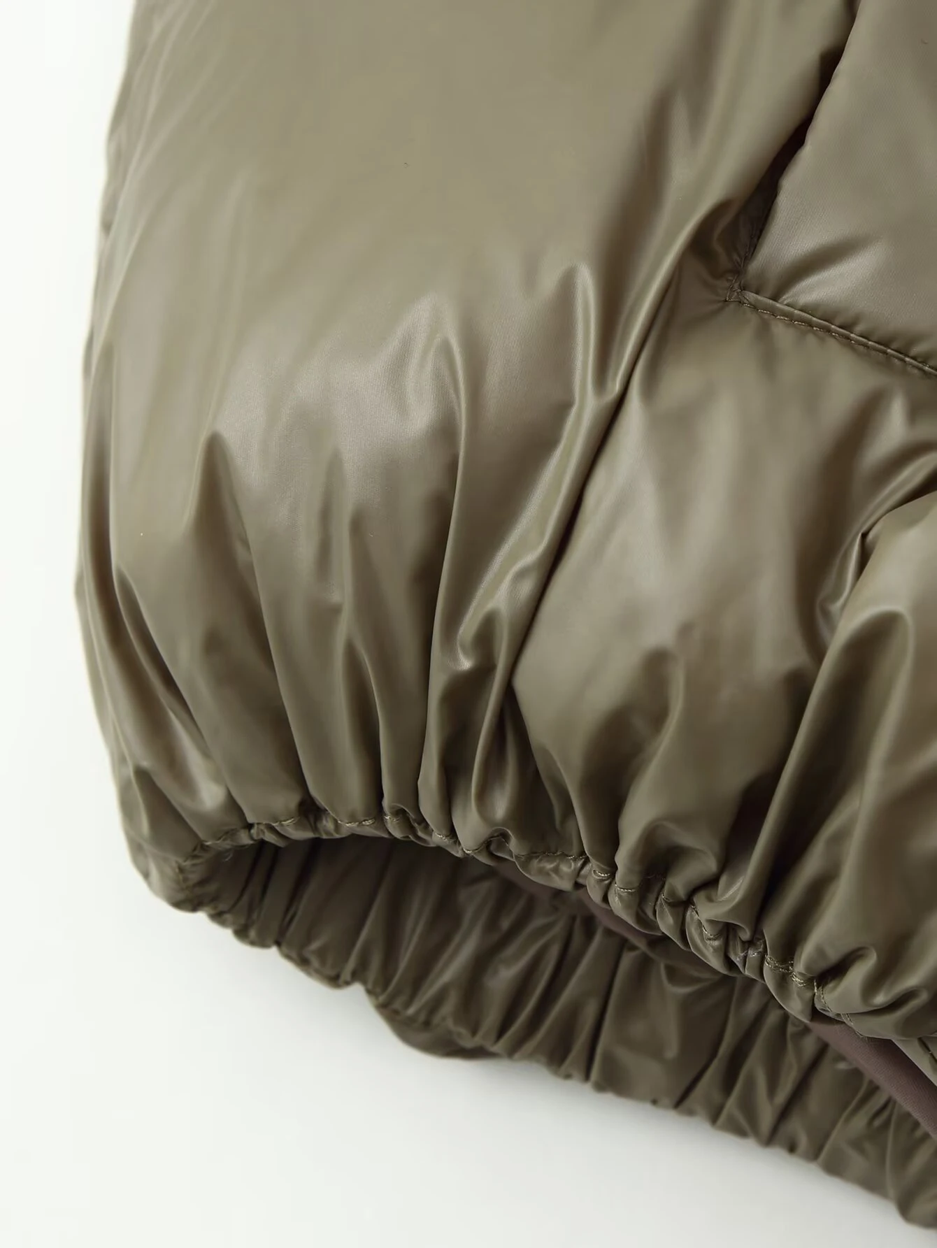 Giacca corta in cotone con colletto rialzato semplice e versatile a maniche lunghe alla moda invernale in stile europeo e americano