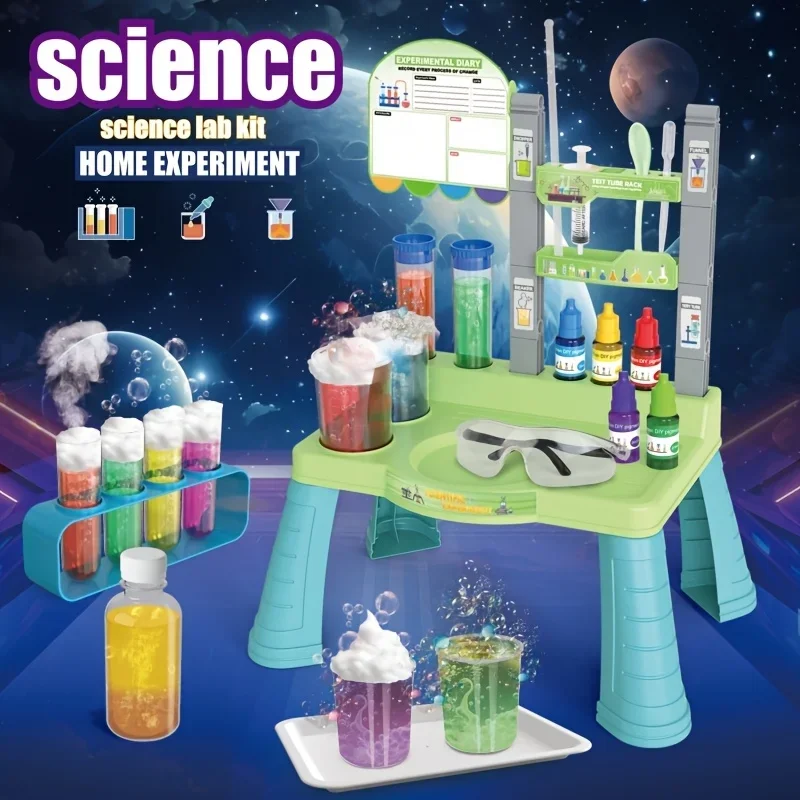 First Science Kit for Kids Learning & Educational Toy Stem Kit with 100+ Experiments Table Christmas Birthday Gift for Boy Girl