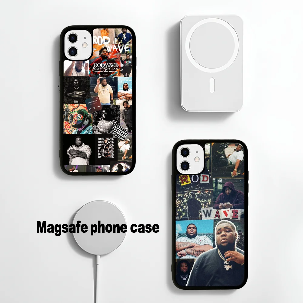 Rod Wave Rapper Cool Man Phone Case Magnetic Case For IPhone 16 14 13 12 11 15 Pro Max Plus For Magsafe Wireless Charge Cover