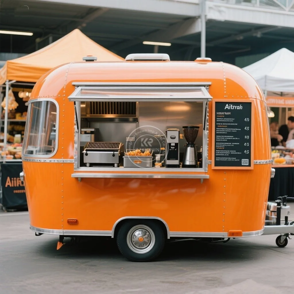 

Outdoor Kiosk Street Mobile Restaurant Snack Coffee Food Truck Trailer Custom Concession Fast Food Trailer With Full Kitchen