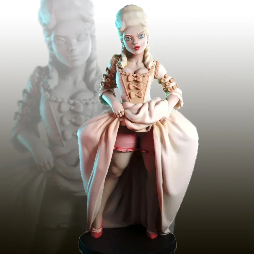 Marie Antoinette Igurine Résine Kits Unpainted Plastic Model Kit 1/24 Resin Model Kit A347