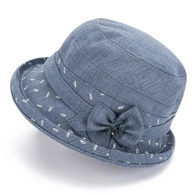 Spring And Autumn Casual Cloth Hat For The Elderly And Summer Pot Hat For The Elderly, Thin Sunshade Bucket Hat, Fashion Pot Hat